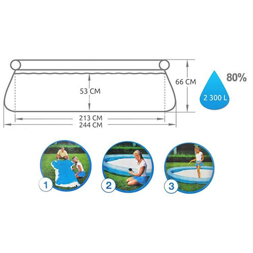 استخر ایزی ست بست وی 66*244
