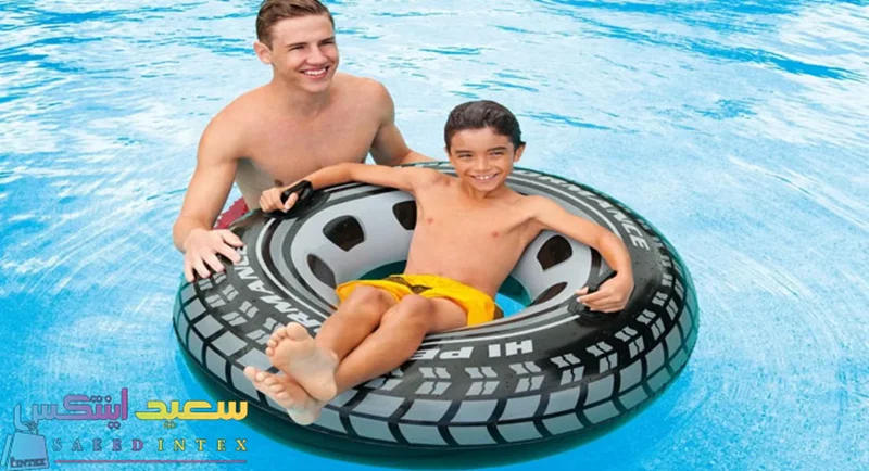 تیوپ بادی شنا در استخر: تفریحی مناسب و ابزار آموزشی برای شناگران