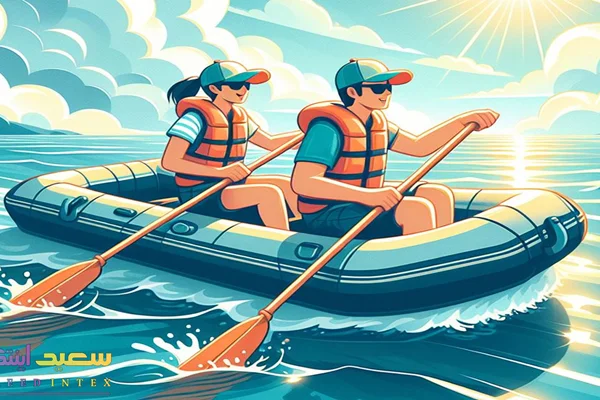 راهنمای پارو زدن صحیح با قایق بادی