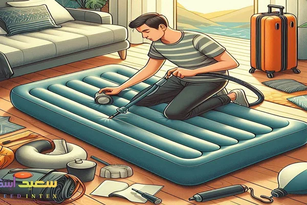 تشک بادی را چقدر باد کنم؟