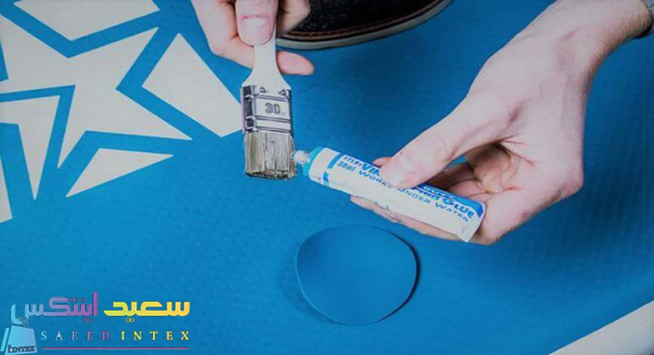 روش استفاده از چسب استخر بادی