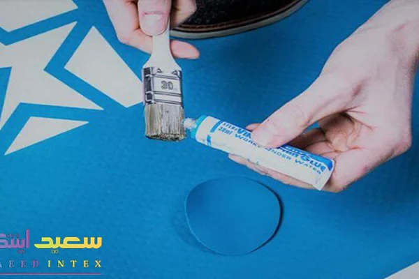 روش استفاده از چسب استخر بادی