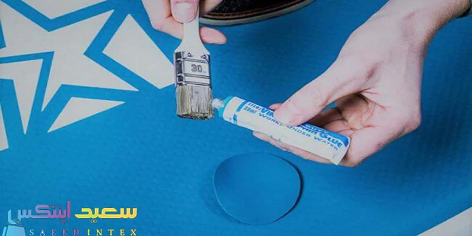روش استفاده از چسب استخر بادی
