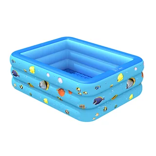 استخر بادی طرح ماهی با رنگ آبی