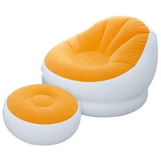مبل بادی زیرپایی دار نارنجی intex 68565