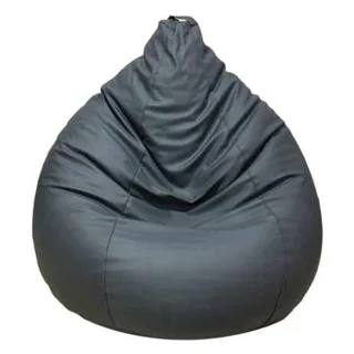 مبل شنی چرم مشکی یک نفره