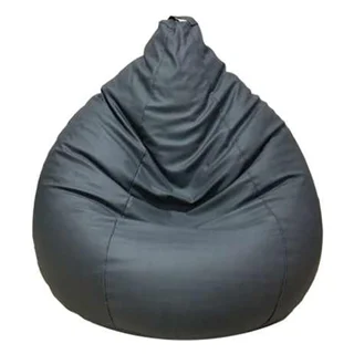 مبل شنی چرم مشکی یک نفره