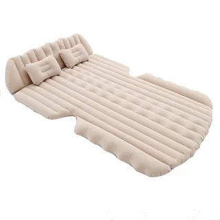 تشک بادی داخل ماشین شاسی بلند کرم رنگ