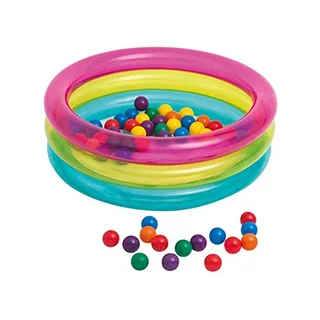 استخر توپ کودک سه لایه چند رنگ اینتکس