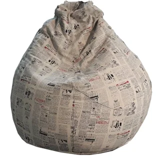 مبل شنی یک نفره اینتکس با طرح روزنامه