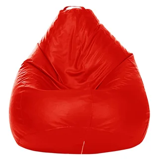 مبل شنی یک نفره چرم قرمز